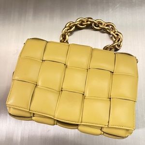 Bottega Veneta chain cassette yellow mustard
